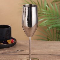 Фужер для шампанского "Гобелет" нерж. сталь 7х7х22 см