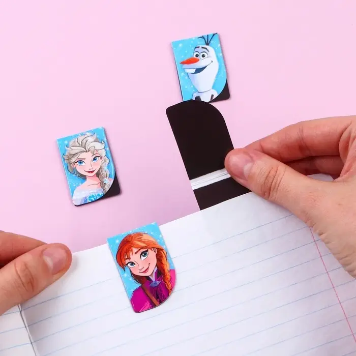 Магнитные закладки для книг, 4 шт. на открытке &laquo;Самой красивой!&raquo;, Холодное сердце