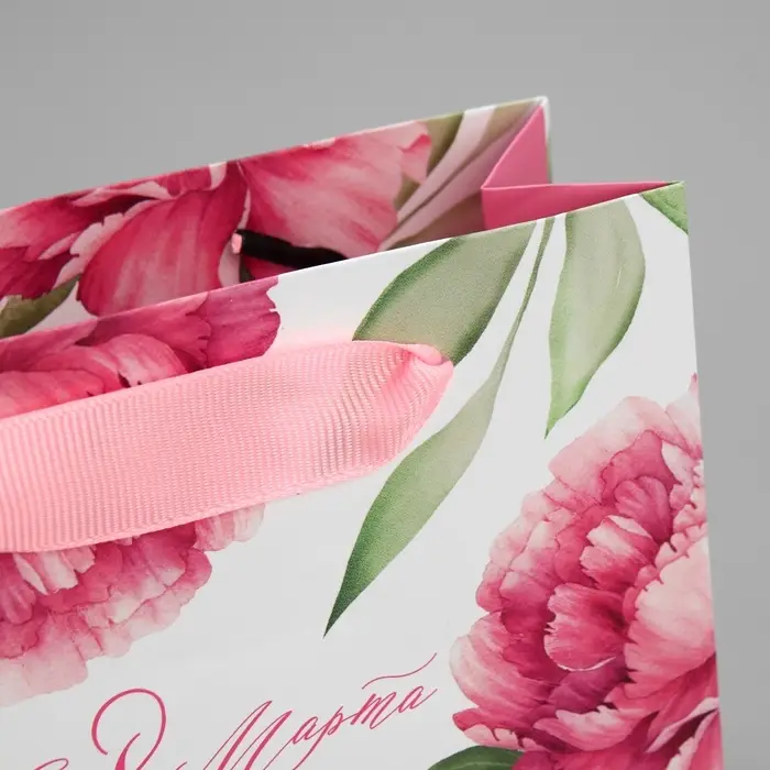 Пакет подарочный ламинированный, упаковка, &laquo;8 марта&raquo;, S 12 х 15 х 5.5 см
