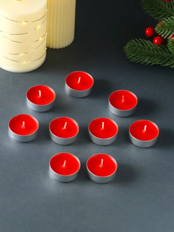 Набор чайных свечей ароматических "Глинтвейн&гранат" 9 штук