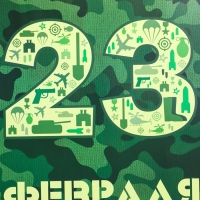 Пакет подарочный ламинированный вертикальный &laquo;23 февраля&raquo;, XL 40 &times; 49 &times; 19 см