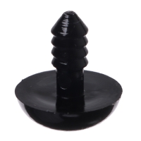 Глаза винтовые с заглушками, набор 20 шт., размер 1 шт. &mdash; 1,4 см, цвет чёрный