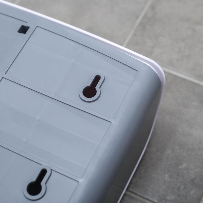 Диспенсер для бумажных полотенец в листах, пластик, 21,5&times;9&times;26,5 см, цвет белый