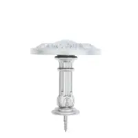 Крючок для штор CAPPIO KS031, d=95 мм, цвет серебро, 2 шт