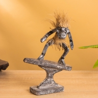 Сувенир "Абориген серфигист" дерево, 14х7х17 см