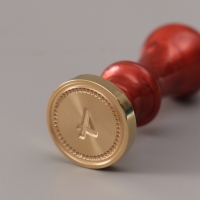 Печать для сургуча с пластиковой ручкой "Классика цифра 4" 2,5х2,5х6,3 см