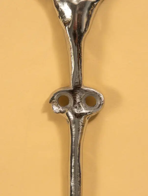 Крючок настенный "Весёлый Роджер" 23х14х5 см, алюминий, цв. серебро