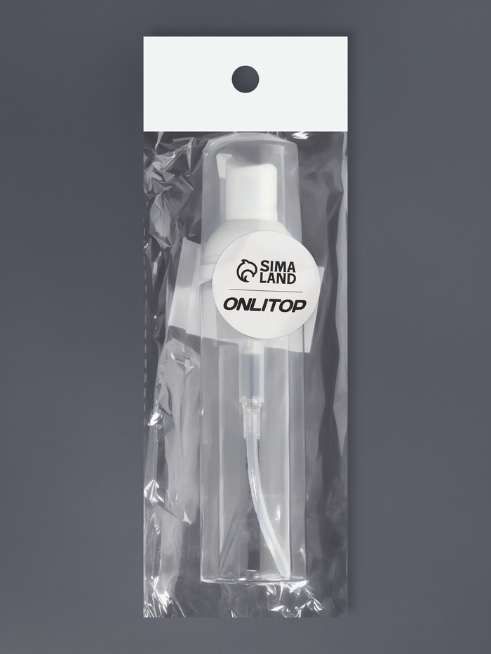 Бутылочка д/хранения с дозатором пенообраз 85мл d3,6*15см прозр ОТ