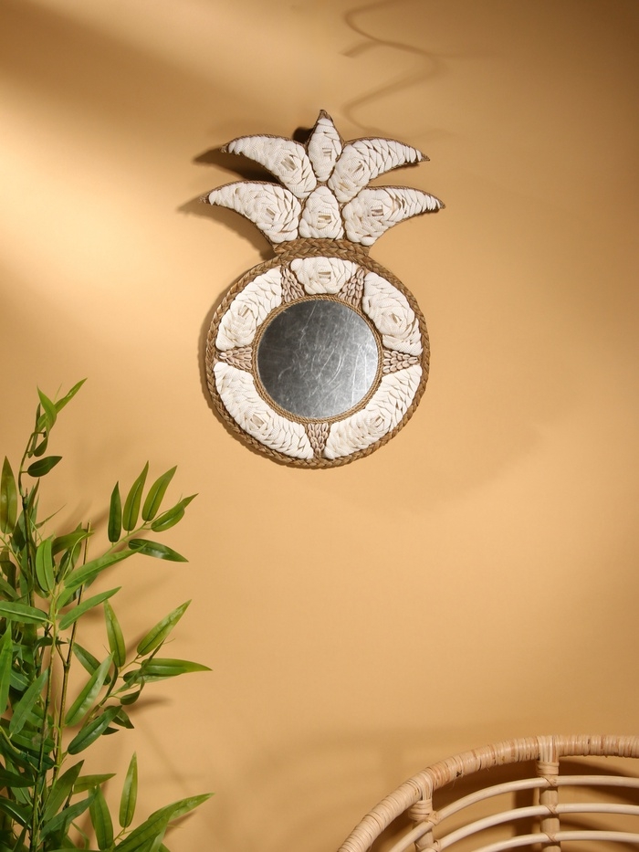 Зеркало настенное 32х50 см (декорировано ракушкой)