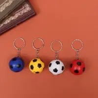 Брелок для ключей на кольце &laquo;Футбольный мяч&raquo;, пластик, 3&times;3&times;3 см, МИКС