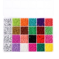 Набор для творчества &laquo;Создай своё украшение&raquo;, бисер, буквы, 24 вида