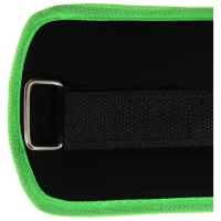 Утяжелители неопреновые ONLYTOP, 2 шт. х 0,25 кг, цвет чёрный/салатовый