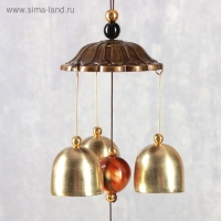 Музыка ветра металл "Бабочка" 3 колокольчика 40 см