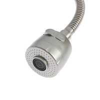 Смеситель для кухни ZEIN Z2390, гибкий излив, картридж керамика 40 мм, нерж. сталь, сатин