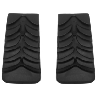 Набор защитных колпачков для трекинговых палок, башмачки, 2 шт., цвет чёрный