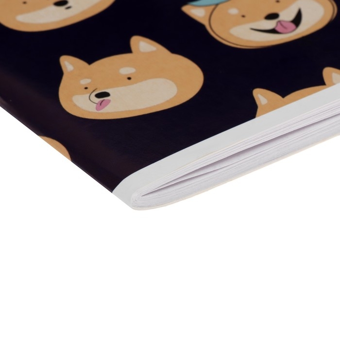 Альбом для рисования А4, 40 листов на скрепке "Веселые корги", обложка мелованный картон, блок 100 г/м&sup2;