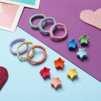 Набор для волос "Солнышко" (6 резинок,10 крабиков) звезда мини