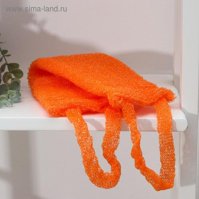 Мочалка для тела Доляна &laquo;Банная&raquo;, длинная, 13&times;42 см, МИКС