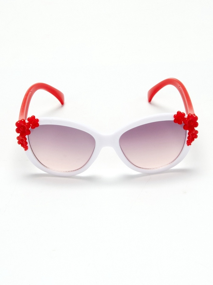 Очки солнцезащитные детские "OneSun", uv 400, 13.3 х 12 х 4 см, цв бело красный
