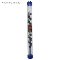 Сверло по дереву шнековое ТУНДРА, шестигранный хвостовик, 38 х 460 мм