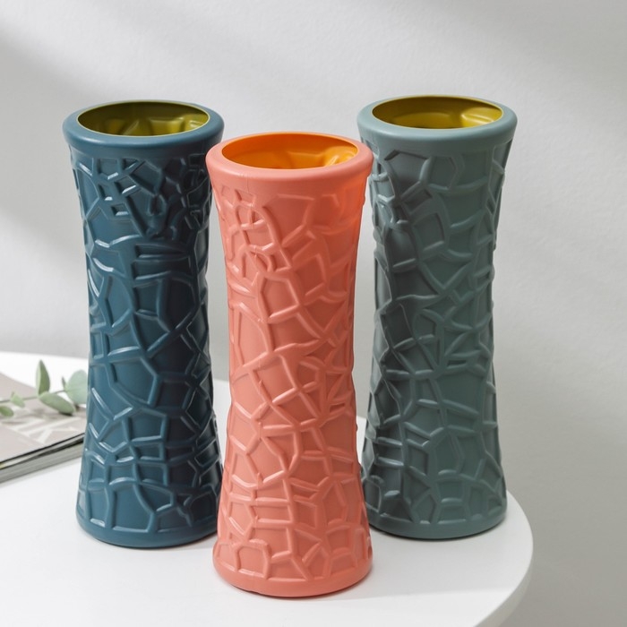 Ваза для цветов, 8,2&times;22 см, 650 мл, цвет МИКС