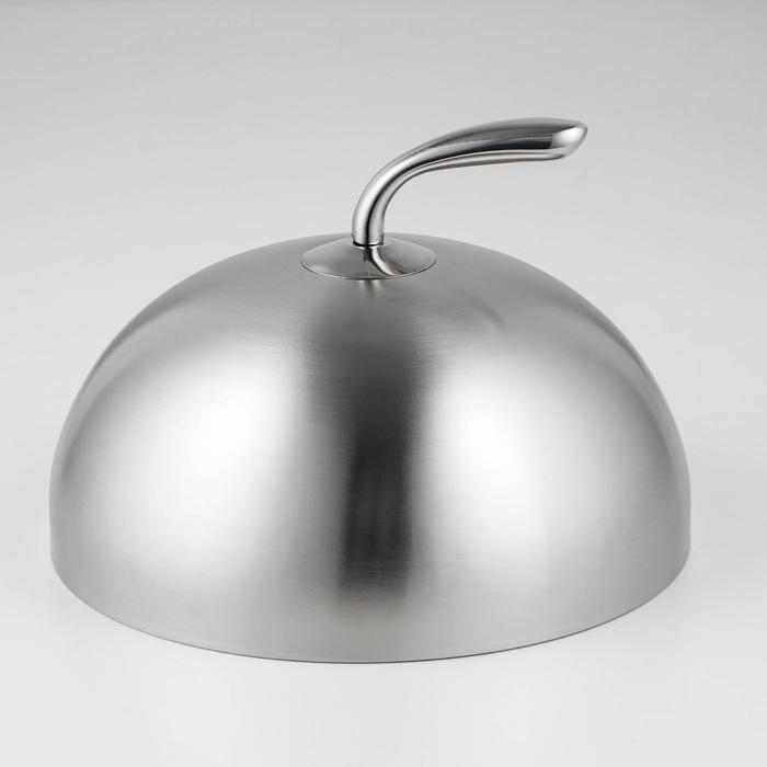 Крышка-Клош из нержавеющей стали, 26&times;26&times;15 см, круглая
