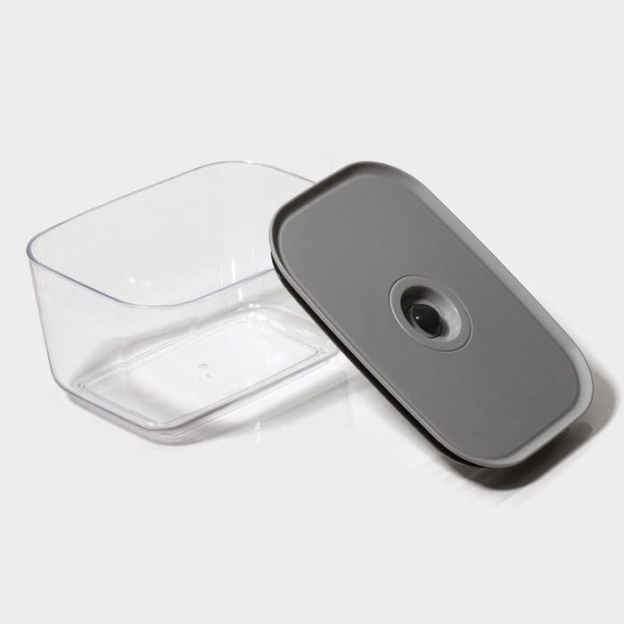 Ланч - бокс с вакуумным клапаном Доляна, 800 мл, 16,7&times;12&times;8,5 см, прозрачный