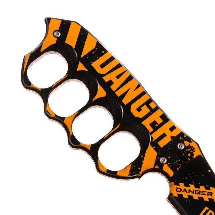 Деревянное оружие, детское сувенирное &laquo;Danger&raquo;, нож кастет, 27,5 х 6,4 см