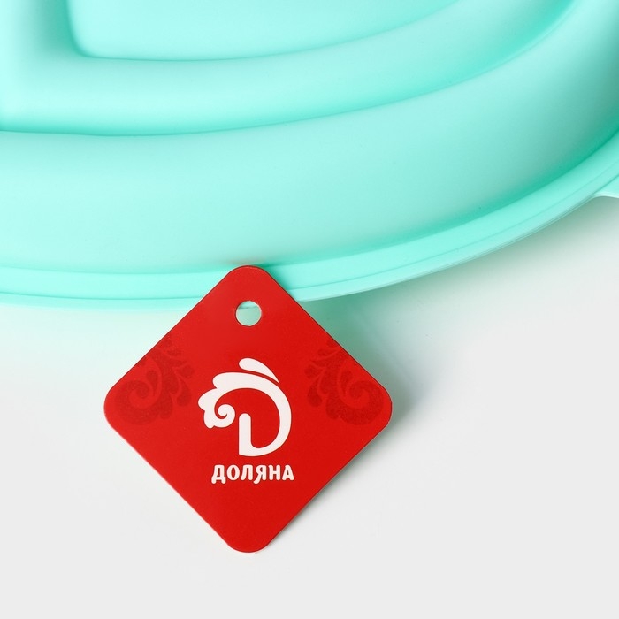 Форма для муссовых десертов и выпечки Доляна &laquo;Сердце&raquo;, силикон, 22&times;20&times;7 см, цвет МИКС