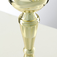 Кубок 150С, наградная фигура, золото, подставка камень, 17,3 х 7 х 5 см.