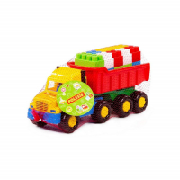 Машина &laquo;Фаворит&raquo; и конструктор &laquo;Строитель&raquo;, 17 деталей, МИКС