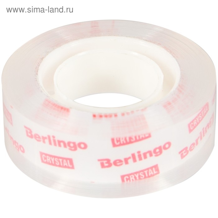 Клейкая лента канцелярская 19 мм х 33 м Berlingo, прозрачная