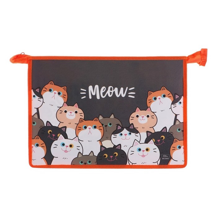 Поясная сумка на молнии, цвет чёрный