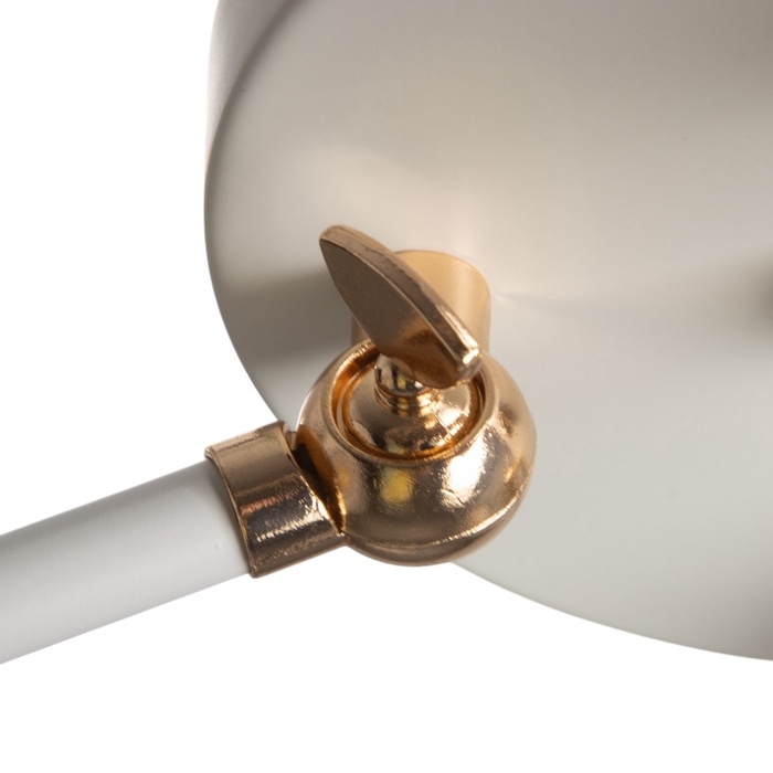 Люстра "Селена" 5хЕ27 40Вт бело-золотой 54х54х25 см