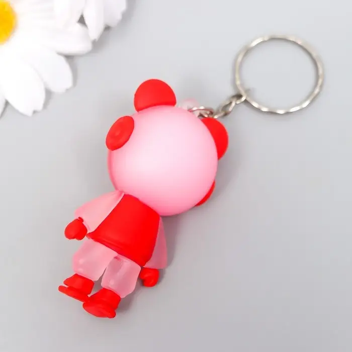 Брелок резина "Игровая космо-мышь" МИКС 1,7х2,8х5,5 см