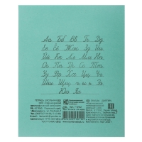 Комплект тетрадей из 20 штук, 24 листа в линию КПК "Зелёная обложка", блок №2, белизна 75% (серые листы)