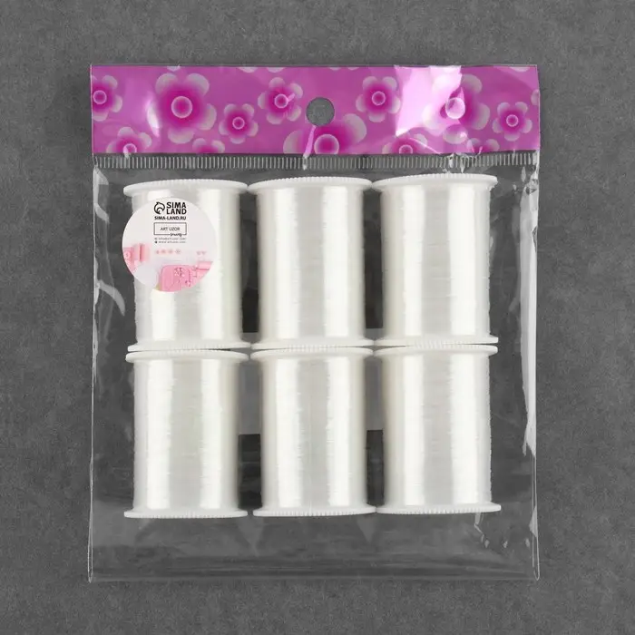 Мононить, d=0.15 мм, 100&plusmn;5 м, белая