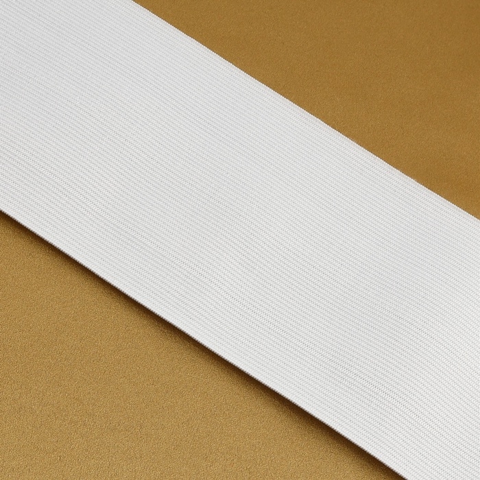 Резинка вязаная, 100 мм, 40 &plusmn; 2 м, цвет белый