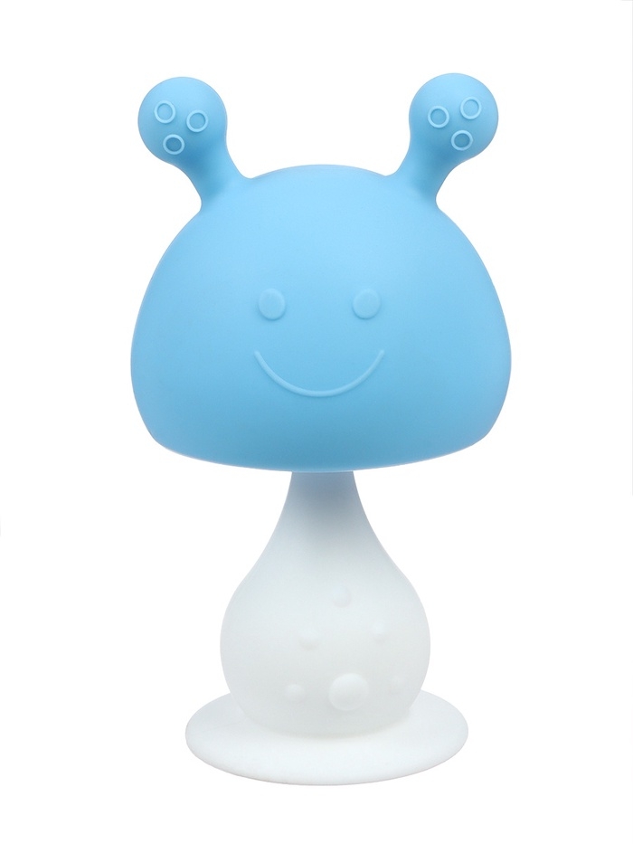 Набор прорезывателей силиконовых &laquo;Мой Зайка&raquo;, с погремушкой, 3 шт., на присоске, в кейсе, Крошка Я