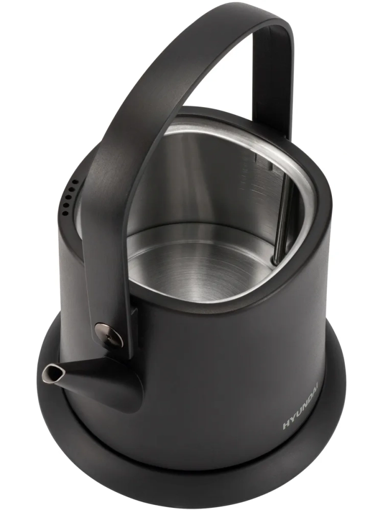 Чайник HYK-S2042 0.6л. 1000Вт черный (металл)