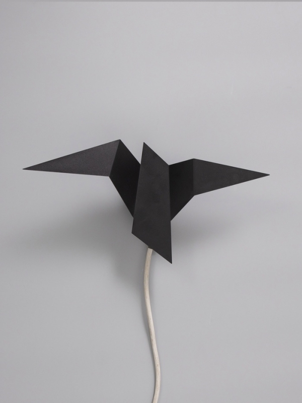 Светильник Crow 1х10Вт GU10 черный 35х18х10см