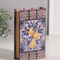 Сейф-книга дерево кожзам "Лимоны и подсолнухи" 21х13х5 см