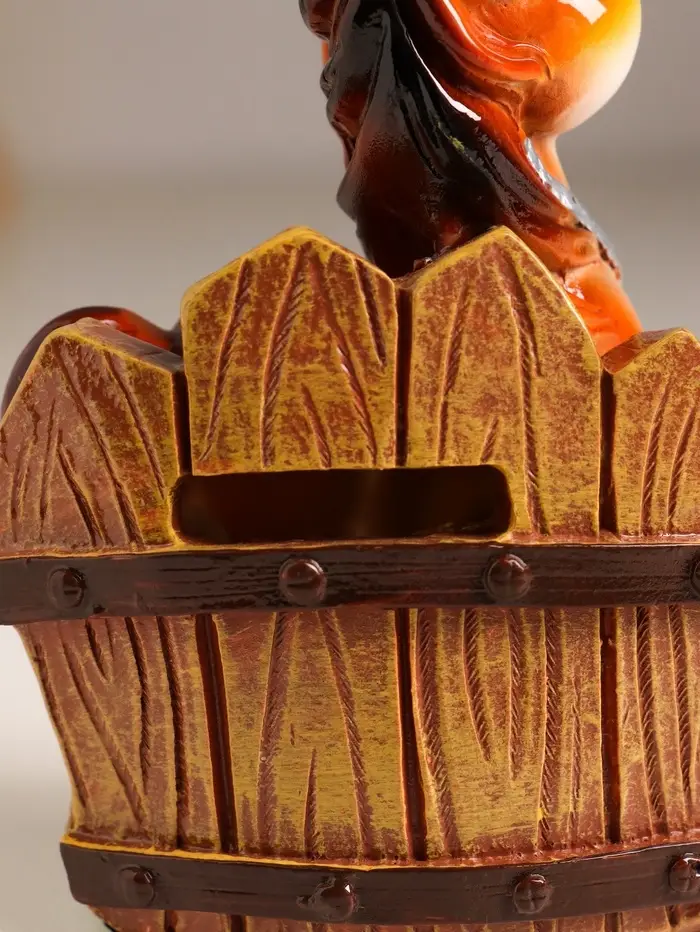 Копилка полистоун "Коняшка у забора с монетками" 9,5х5х12,8 см