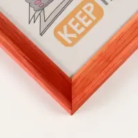 Фоторамка дерево 15х21 см, махагон №2  (пластиковый экран)