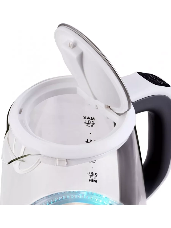 Чайник HYK-G8880 2л. 2200Вт серый-серебристый