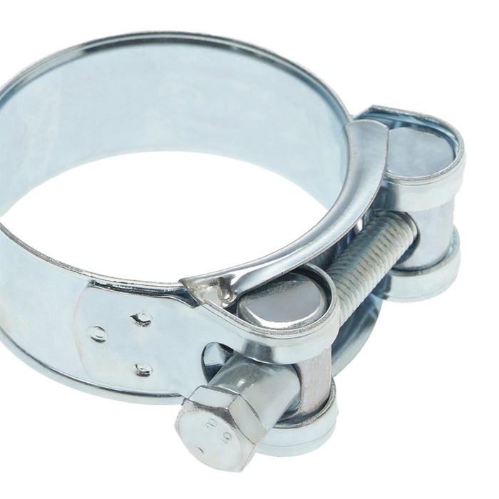 Хомут силовой ZEIN engr, диаметр 40-43 мм, ширина 20 мм, оцинкованный