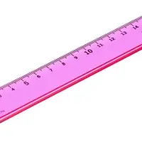 Линейка 20 см "Луна", прозрачная, тонированная, МИКС