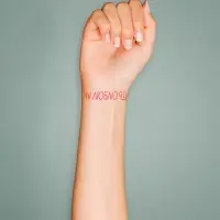 Переводная тату на тело цветная &laquo;Браслет. Люблю любить&raquo;, 20&times;3 см