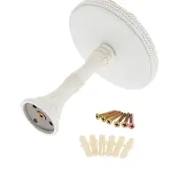 Крючок для штор CAPPIO KS038, d=11 см, цвет белый с золотом, 2 шт