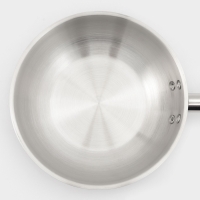 Сковорода d=24 см, h=6 см, толщина стенки 0,6 мм, индукция, дно al+fe+al